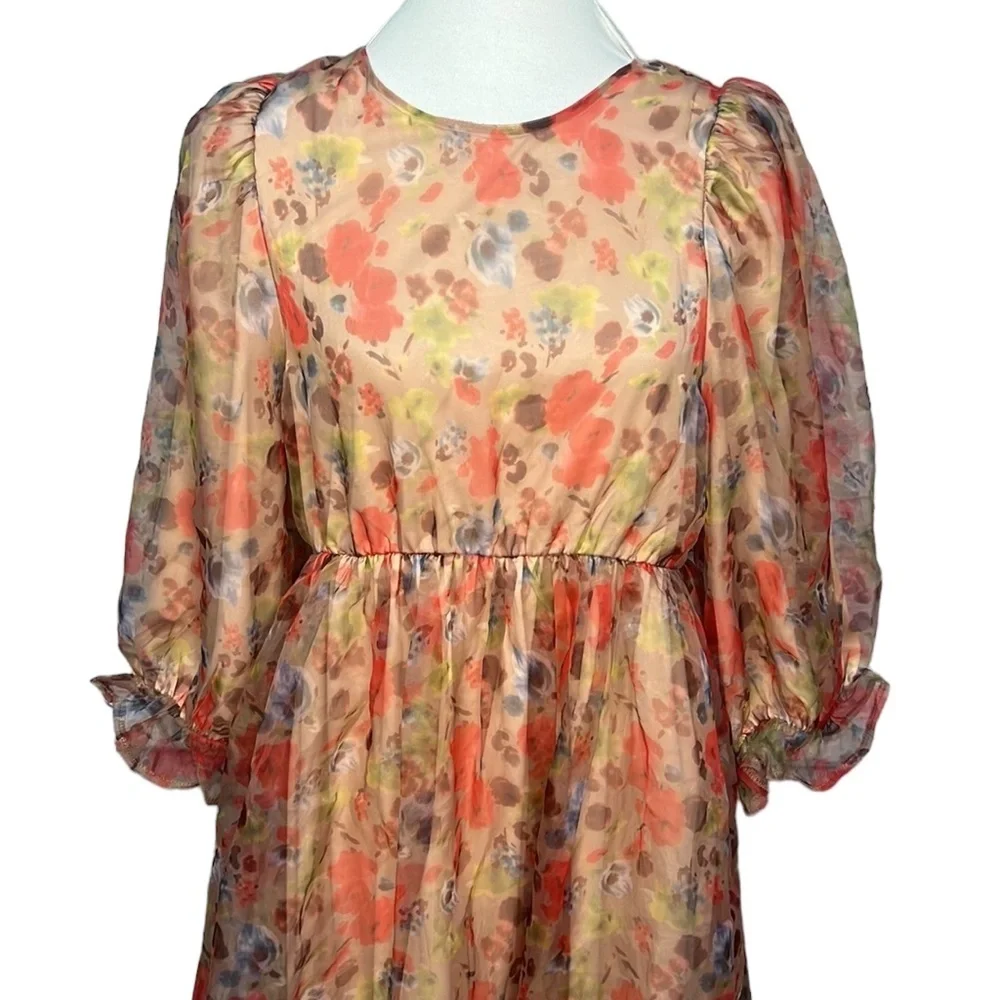 Shop Stevie Watercolors Floral Dress - Picture 3 of 9